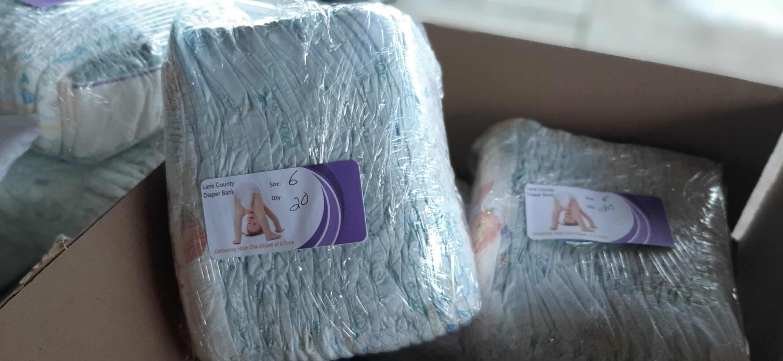 Diaper Wrapping Event Lane County Diaper Bank